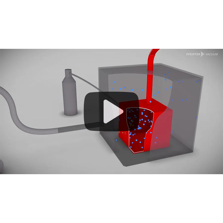 3D visualization of a leak detection process