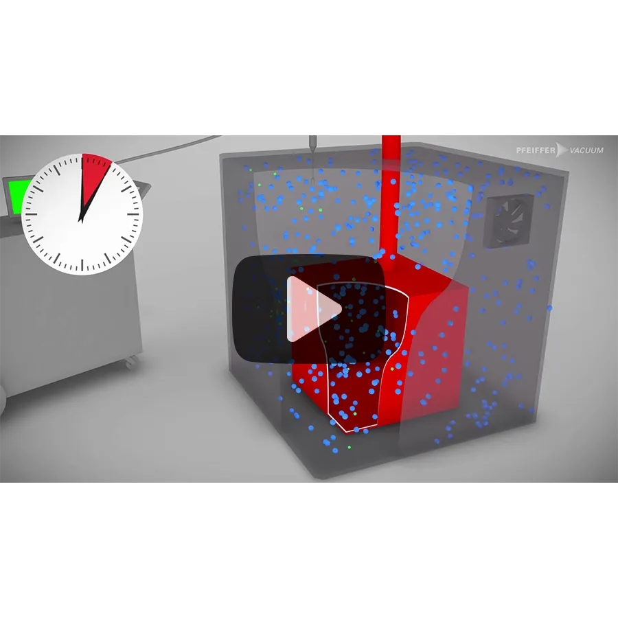 3D visualization of a leak detection process