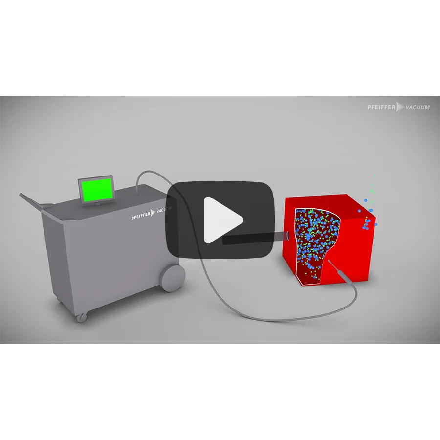 3D visualization of a leak detection process