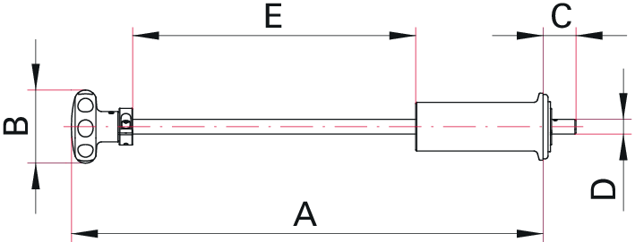 Elastomergedichtete Dreh-/Schiebedurchführung, DN 40 ISO-KF