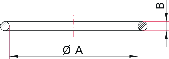 O-Ring NBR, DN 63 ISO-K