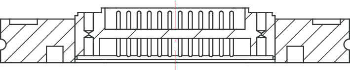 Sub-D Durchführung, 25 Pins, DN 63 ISO-K