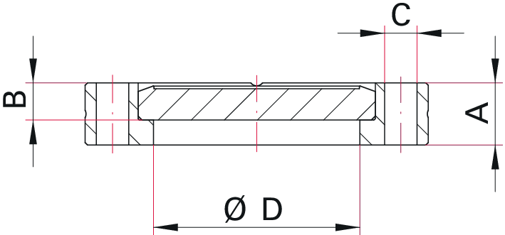 Blindflansch, drehbar, Edelstahl 304L, DN 200 CF