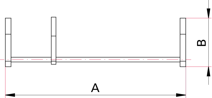 Verdrehsicherung für Magnetische Dreh-/Schiebe-Durchführung, DN 40 CF