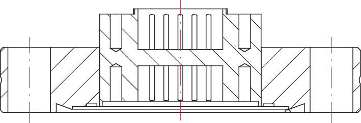 Sub-D Durchführung, 9 Pins, DN 40 CF