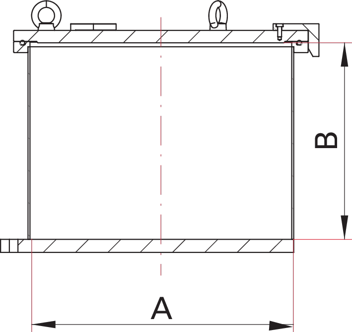 Hochvakuumkammer, vertikal, KVH, DN 320