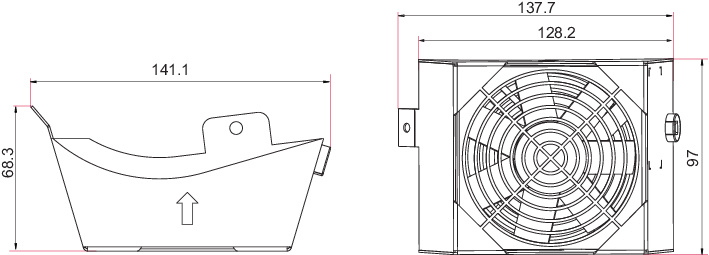 Luftkühlung für HiPace 300/450 mit TC 110/120