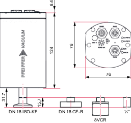 CCT 365, DN 16 CF-R, RS-485, Profinet