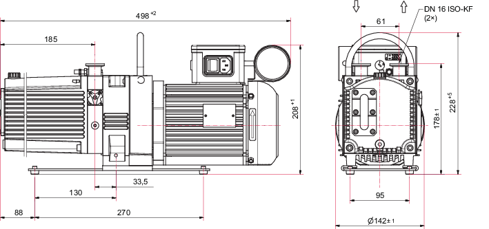 Duo 11 M, 단상 모터, 100 – 200 V, 50/60 Hz