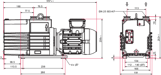 Duo 20 M, 3-상 모터, PTC, 230/400 V, 50 Hz | 276/480 V, 60 Hz