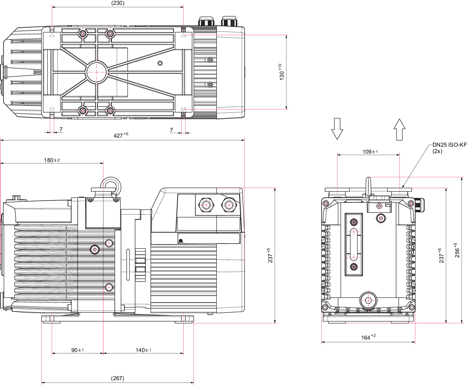 DuoVane 12, 3-Phasenmotor, 200–220/240/318–415 V, 50 Hz | 280/480 V, 60 Hz, Bimetall