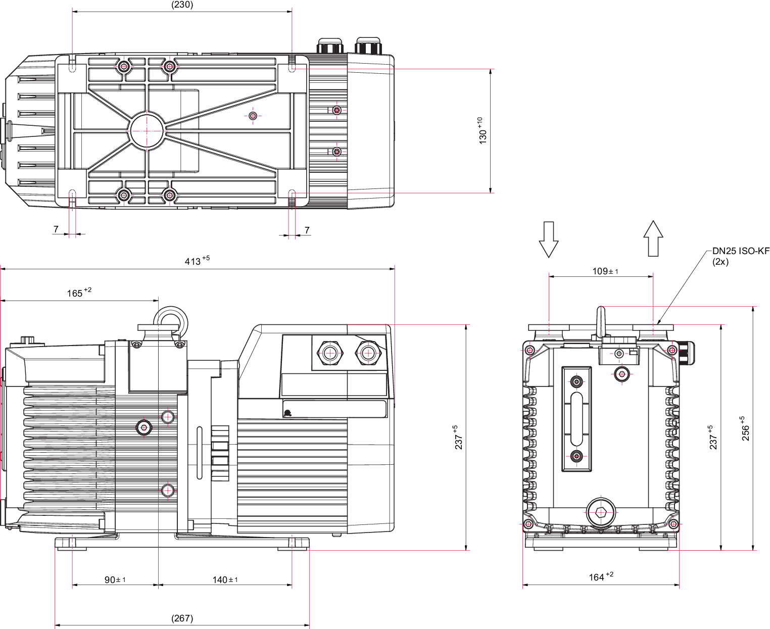 DuoVane 6, 3-Phasenmotor, 200 – 220/240/318 – 415 V, 50 Hz | 280/480 V, 60 Hz, Bimetall