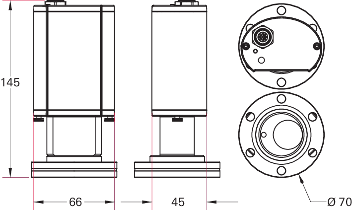 HPT 200 DN，DN 40 CF-F，RS-485，DeviceNet