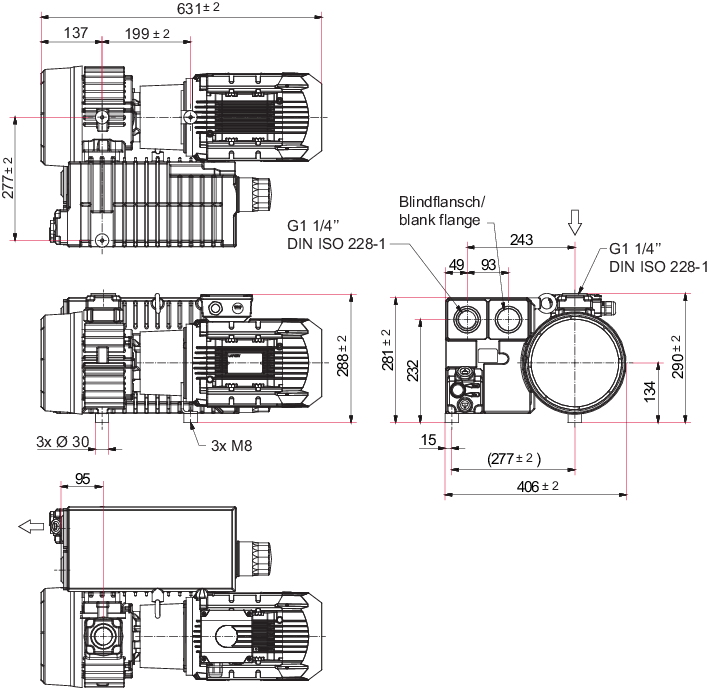 Hena 61, 3상 모터, 200/346 V, 50 Hz | 220/380 V, 60 Hz