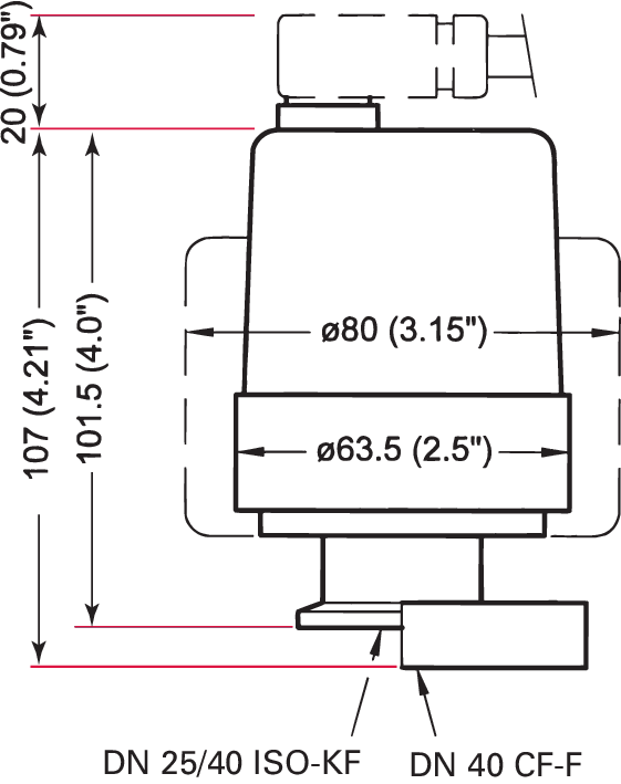 IKR 261, 금속 밀봉, DN 40 CF-F