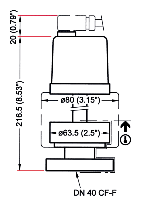 IKR 270，金属密封，长壳体，DN 40 CF-F