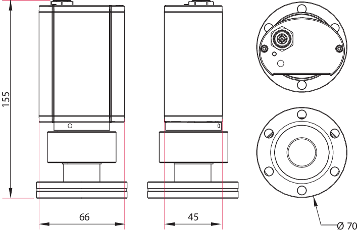 MPT 200，DN 40 CF-F，RS-485，DeviceNet