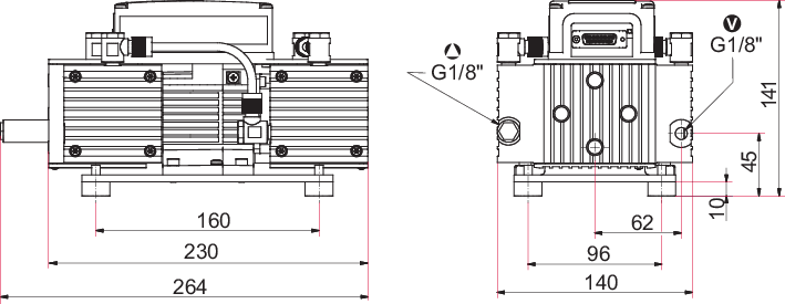 MVP 015-4 DC，隔膜泵（24 V DC）