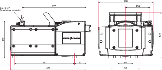 MVP 070-3，隔膜泵 （100–230 V，50/60 Hz）