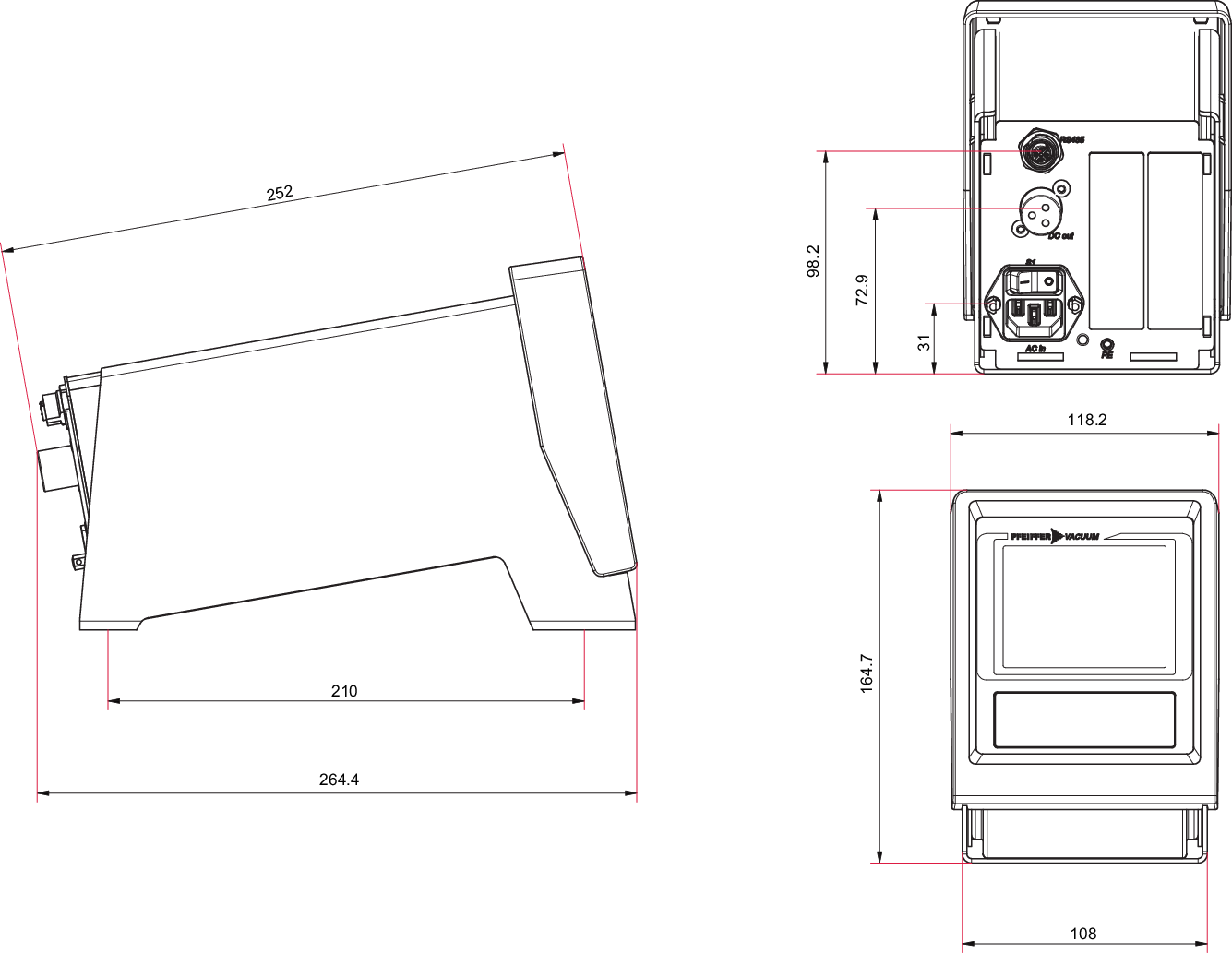 OmniControl 400, Tischgerät mit integriertem Netzteil,  Keine Data Option, 2xGauge/IO Option