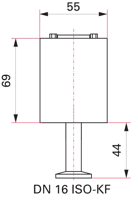 CCR 364，1 Torr F.S.，DN 16 ISO-KF