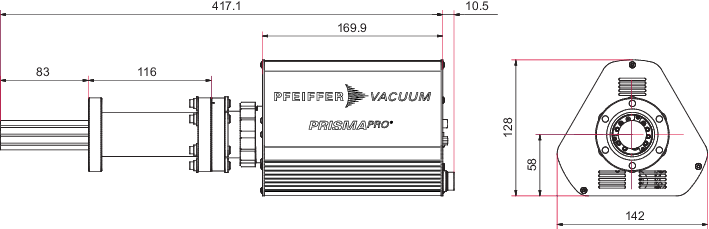 PrismaPro® QMG 250 M3，1 – 300 u，开放式离子源，钨，I/O 选项：扩展