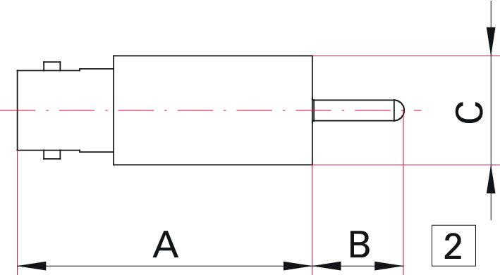 Koaxial Durchführung, SHV, Einschweißadapter, Grounded, 10 kV DC, 5 A