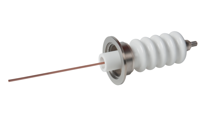 Electrical feedthrough, 30 kV, 50 A, 1 pin, DN 40 ISO-KF