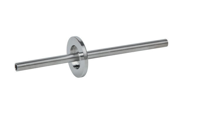 Fluid feedthrough, single tube, stainless steel, DN 40 ISO-KF