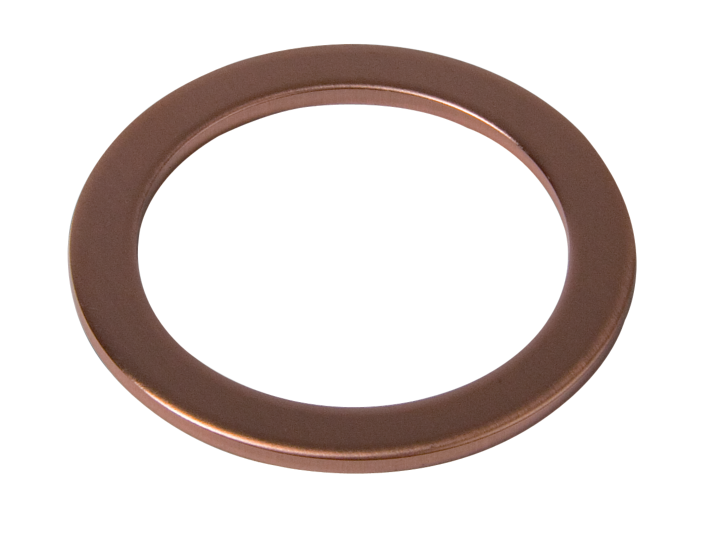 Copper gasket, vacuum-annealed, DN 40 CF