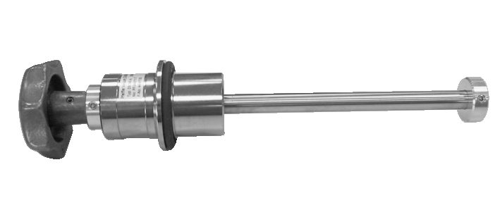 DS 016 A, elastomer-sealed rotary/linear feedthrough, 50 mm stroke, DN 16 ISO-KF